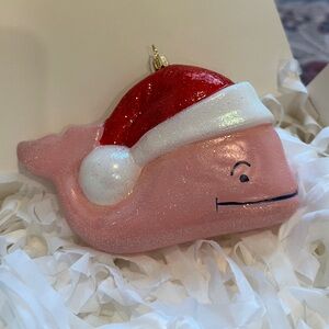 Vineyard Vines Santa Whale Christmas Ornament (New!)